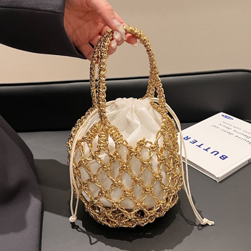 Luxury Bags Girls - Fashion Luxury Women Woven Handbag Large