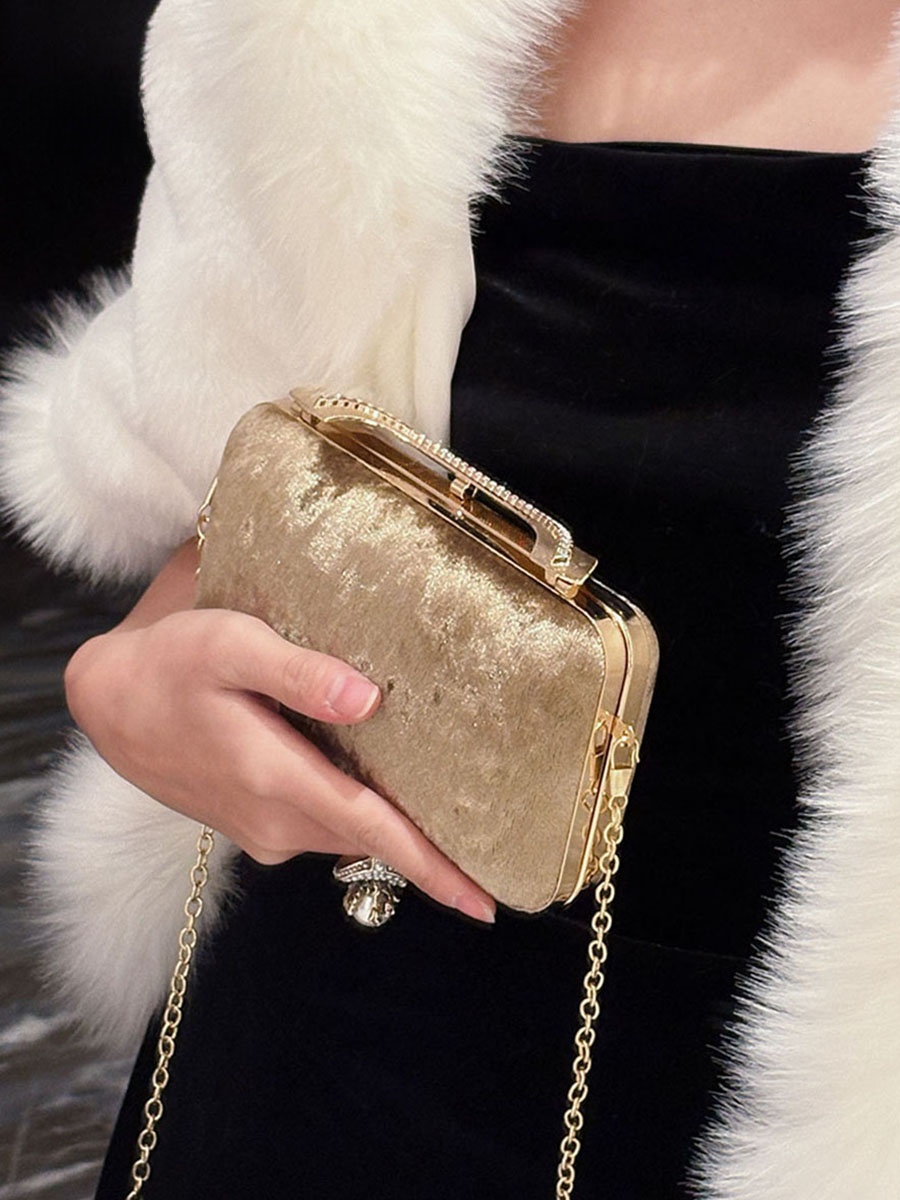UGALS Velvet Box Bag Evening P - Luxury Bags For Young Women recension och pris