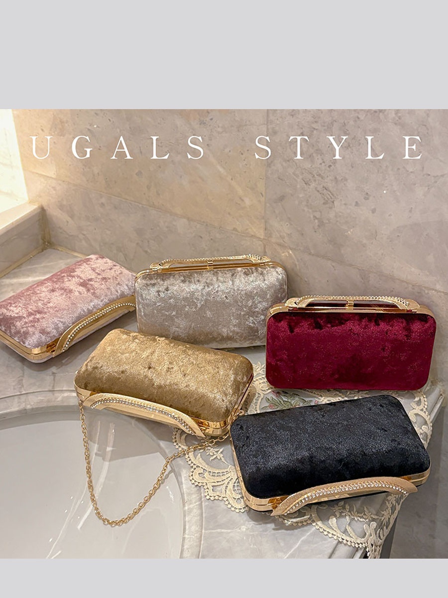 UGALS Velvet Box Bag Evening P - Luxury Bags For Young Women recension och pris