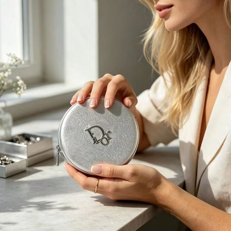 Dior Silver Round Waterproof P - Luxury Bags Dior recension och pris