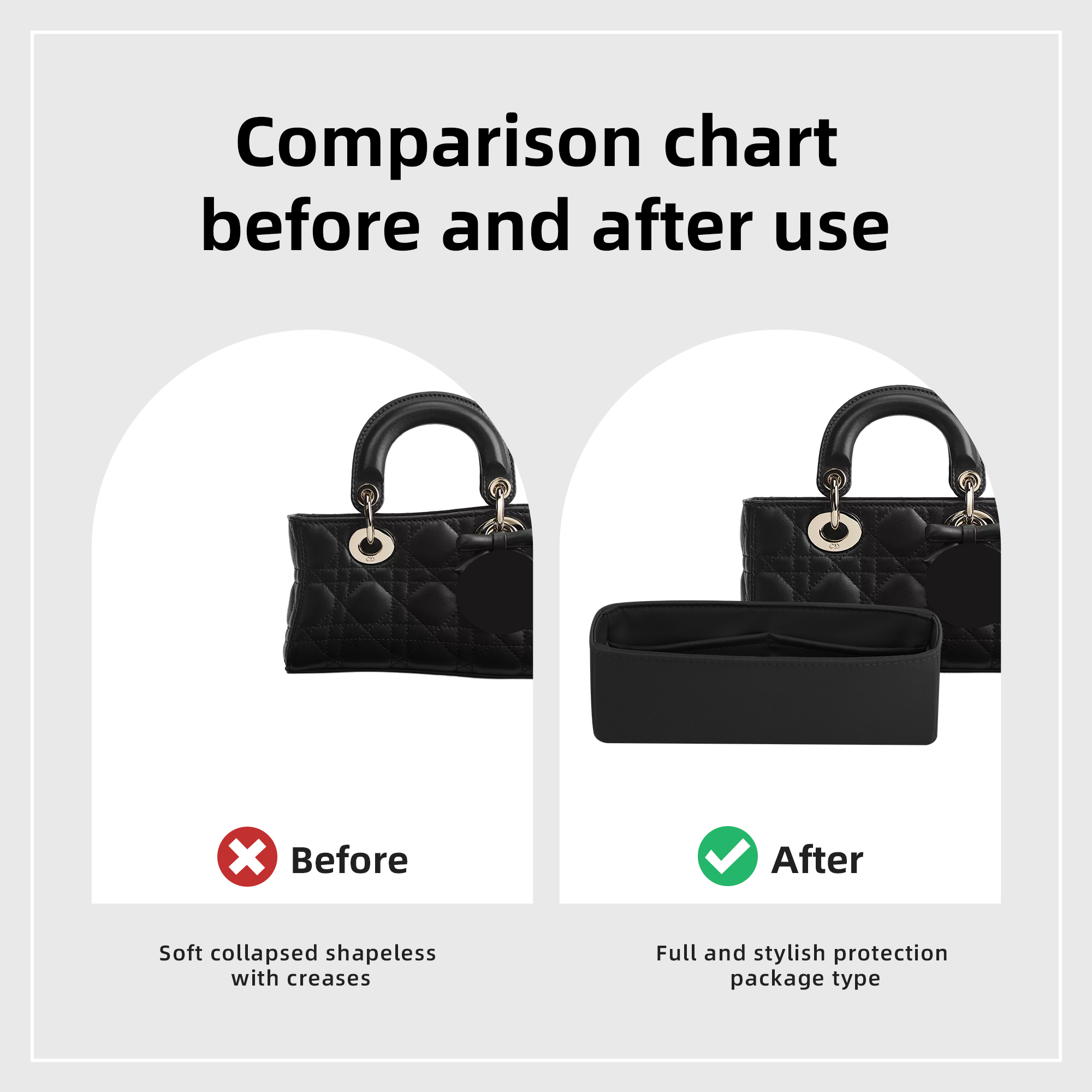 DGAZ Silk Purse Organizer Inse - Luxury Bags Dior recension och pris