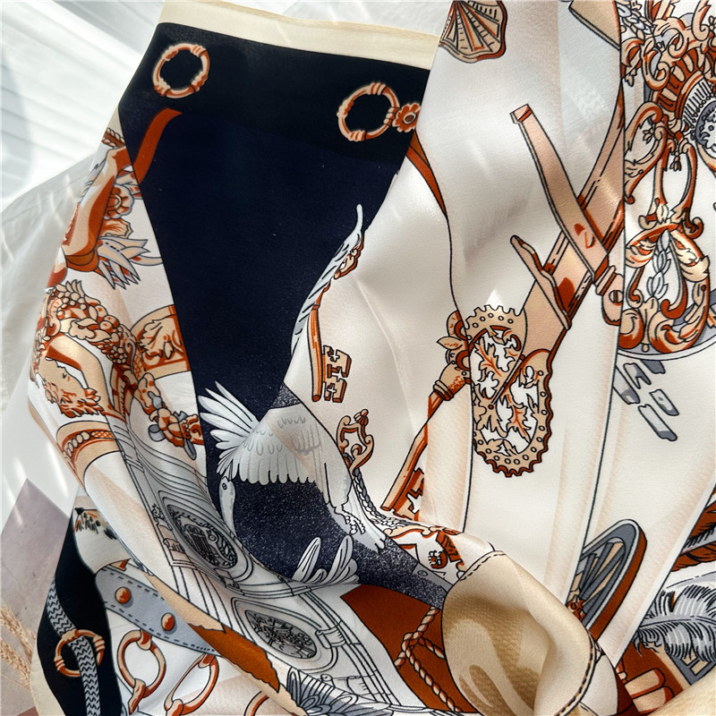 Summer Silk Scarf Women Soft S - Luxury Bags For Summer recension och pris