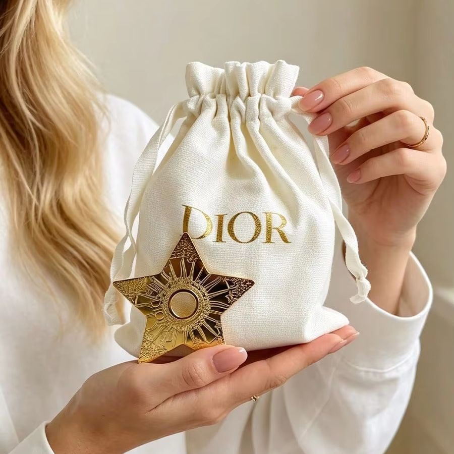 Dior Off‑White Canvas Drawstri - Luxury Bags Dior recension och pris